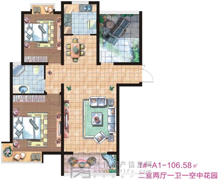 正大國(guó)貿(mào)中心1#A1戶型