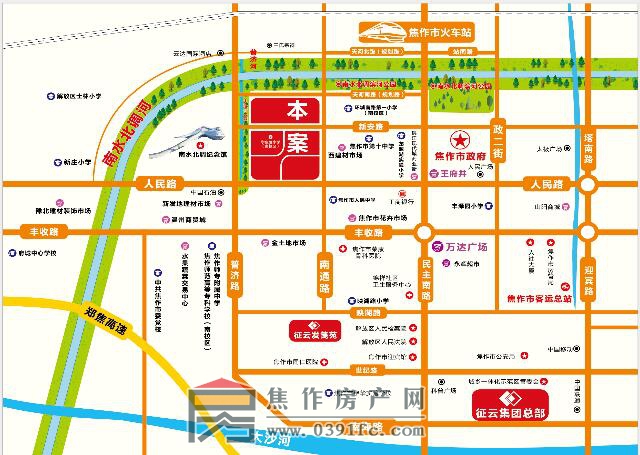 征云云筑交通圖