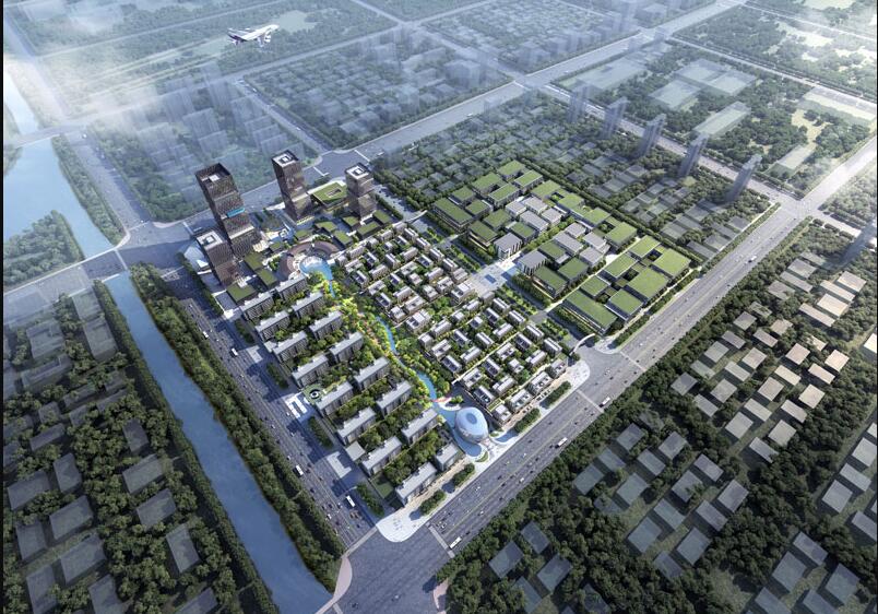 創(chuàng)基智谷產(chǎn)業(yè)新城鳥瞰圖