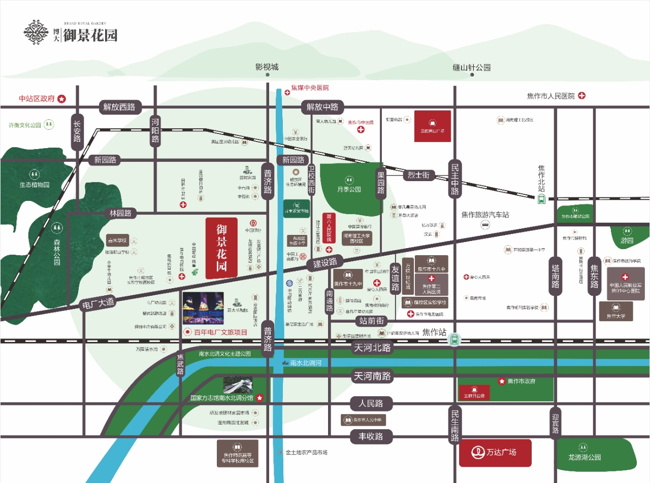 博大御景花園交通圖