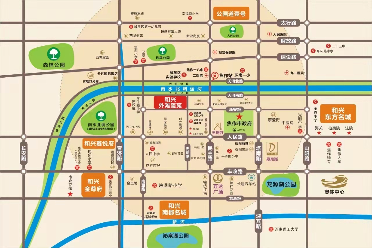 和興外灘交通圖