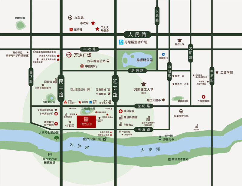 遠(yuǎn)大·世代上品交通圖